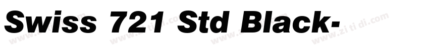 Swiss 721 Std Black字体转换
